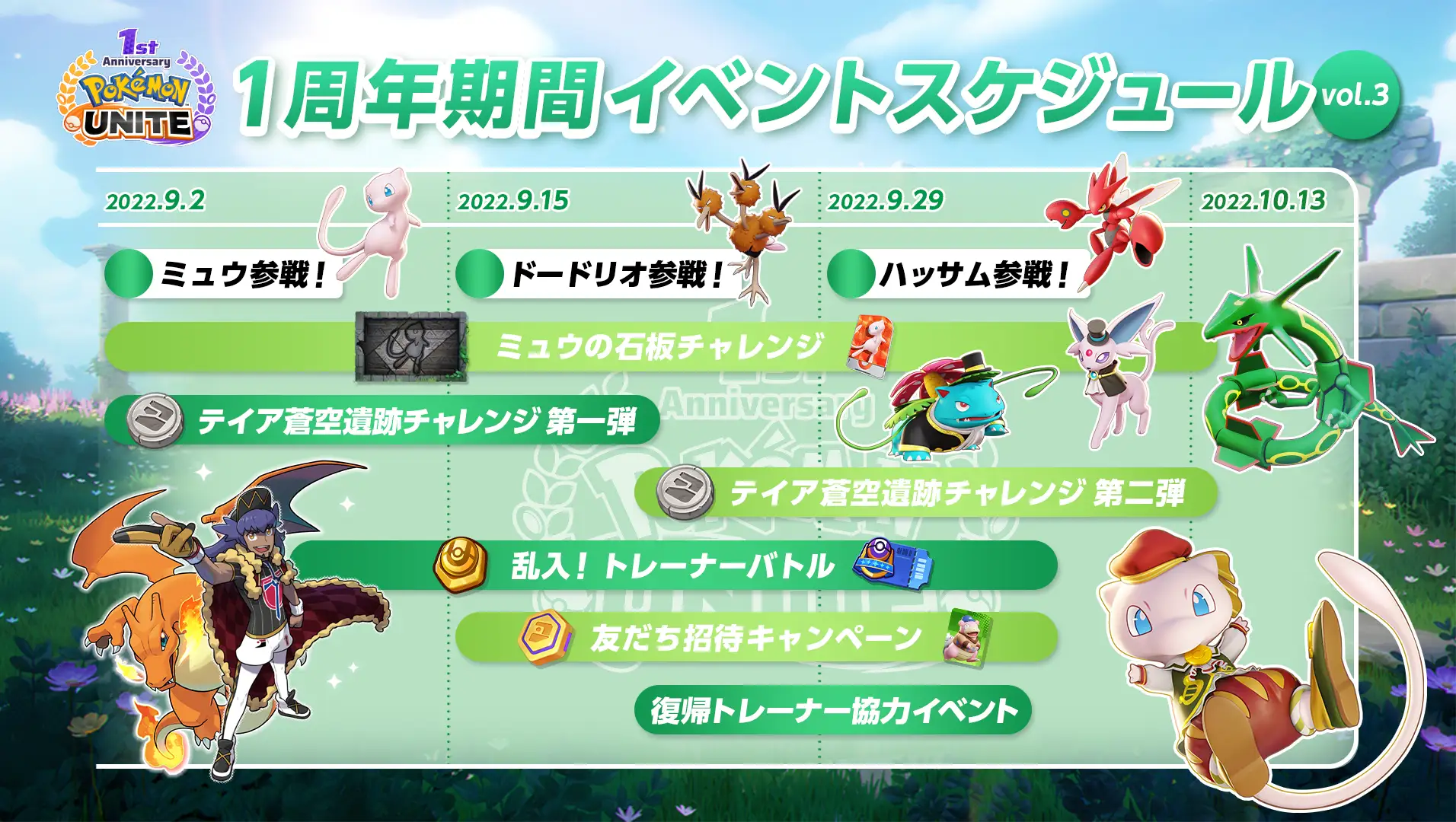 Pokémon UNITE（ポケモンユナイト）」リリース1周年イベント第2弾 